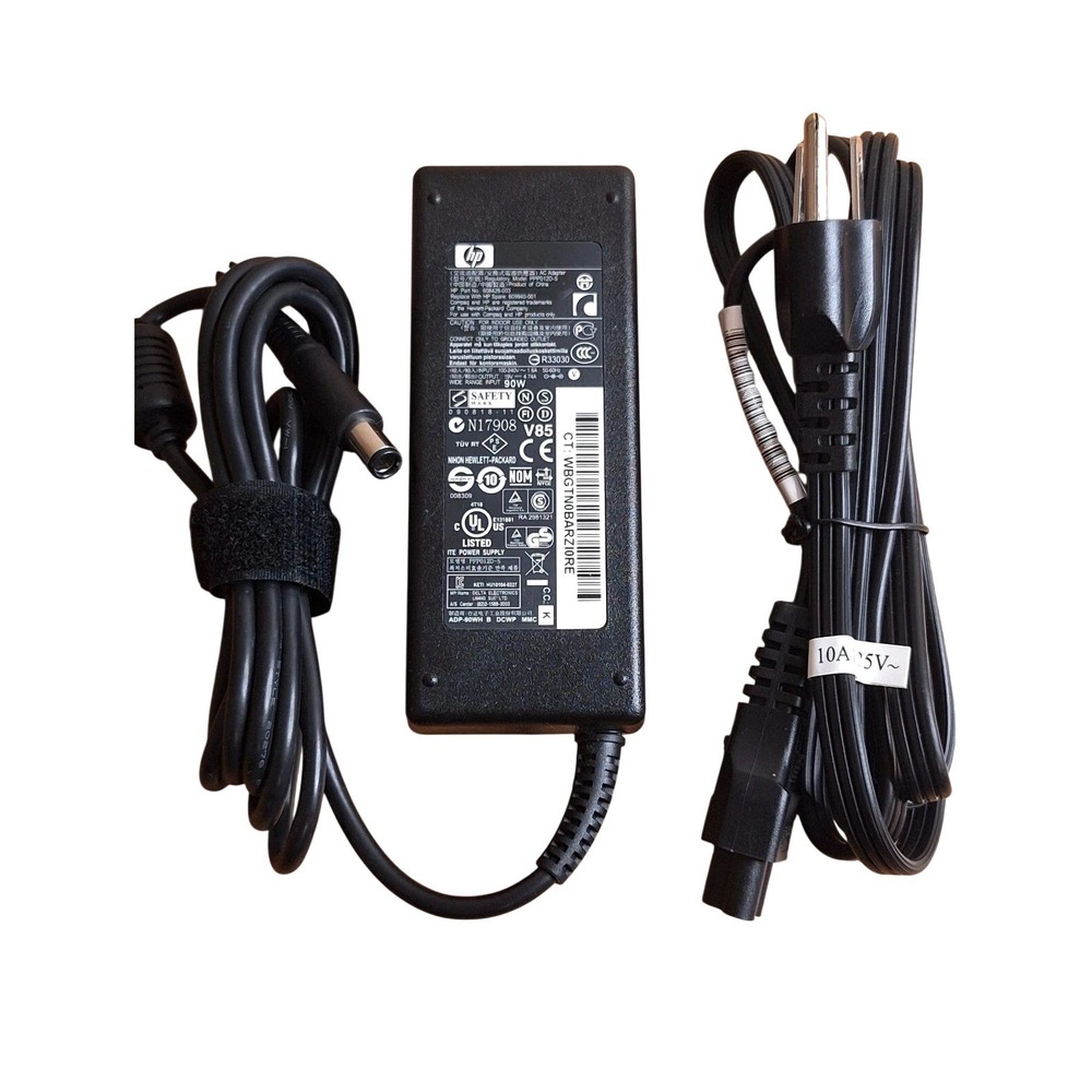 Genuine HP 90W AC Adapter and Power Supply 608428-003 19V 4.74A